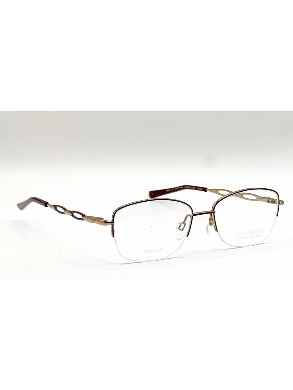 Charmant CH29201 BU Burgundy Oval Authentic Eyeglass Frames 51-17-140